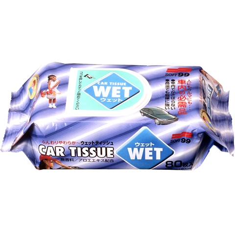 Салфетка-очиститель SOFT99 04126 Car Tissue Wet 