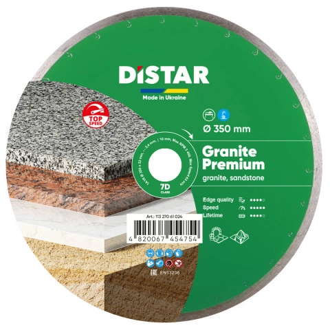 Круг алмазный отрезной по граниту Distar 1A1R 350x2,4x10x32 Granite Premium
