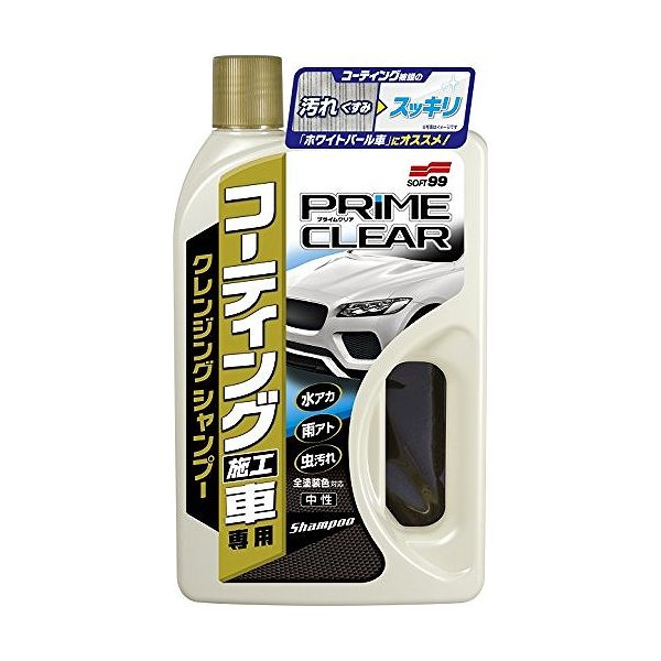 Очищающий шампунь для автомобилей покрытых защитными составами SOFT99 Prime Clear Shampoo