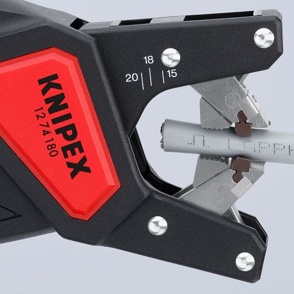 Автоматический инструмент для снятия изоляции с плоских кабелей 180 mm Knipex 12 64 180