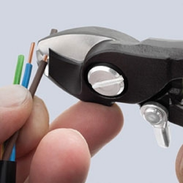 Ножницы для кабеля с функцией удаления изоляции Knipex, 165 мм 