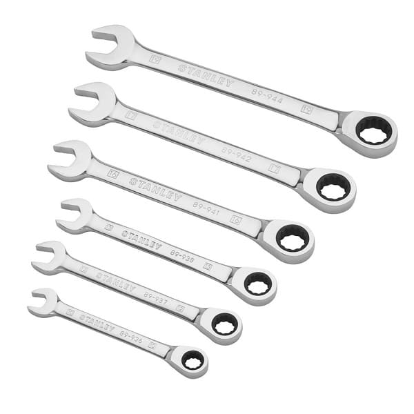 Набор ключей комбинированных с трещеткой STANLEY 4-89-907