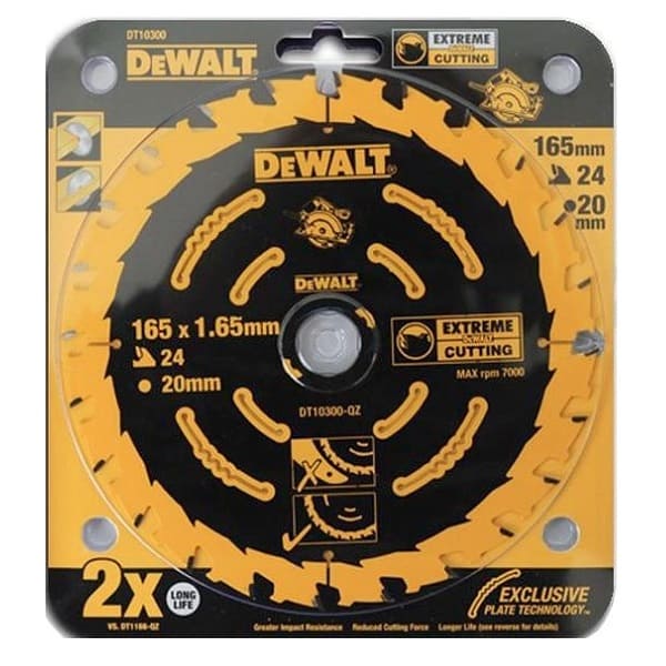 Пильный диск 165x20мм DeWALT DT10300