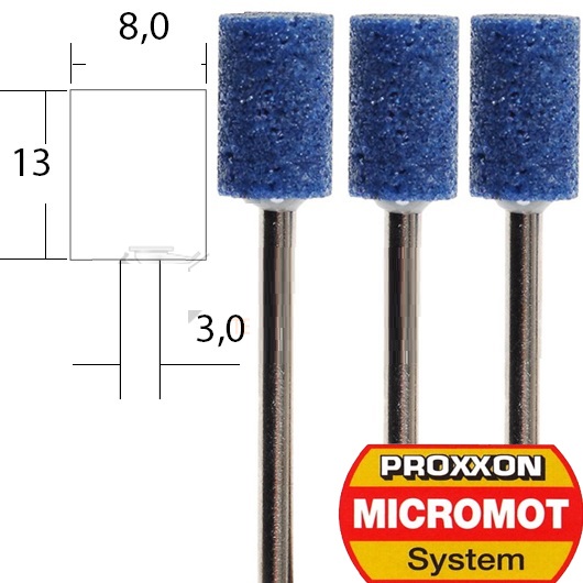 Шлифовальные насадки из карборунда (цилиндр) Proxxon