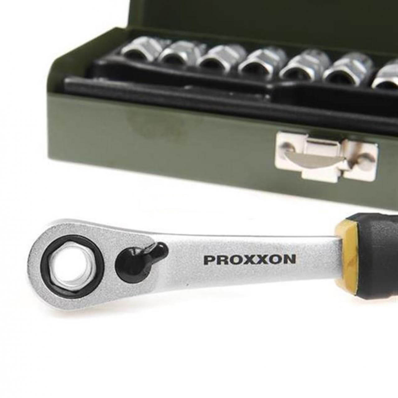 Набор головок с трещеткой из 14 позиций от 13 до 27 мм Proxxon