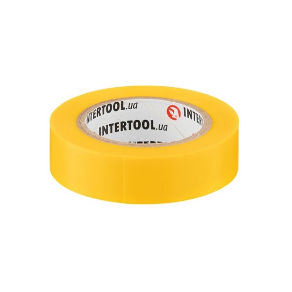 Лента изоляционная 0.15мм*17мм*10м желтая INTERTOOL IT-0032