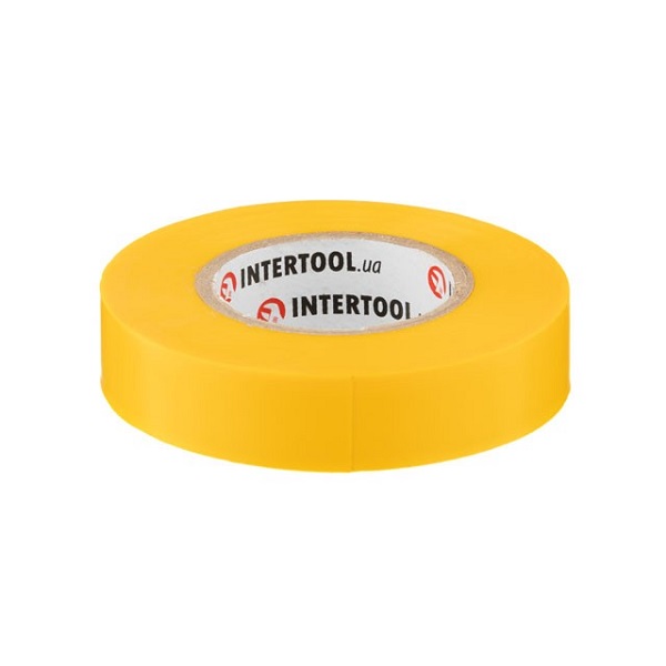 Лента изоляционная 0.15мм*17мм*20м желтая INTERTOOL IT-0052