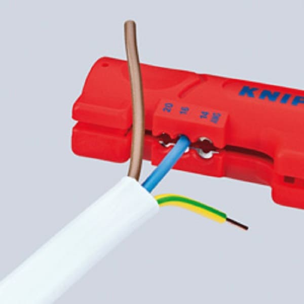 Инструмент для снятия оболочки с плоского и круглого кабеля 125 мм Knipex 