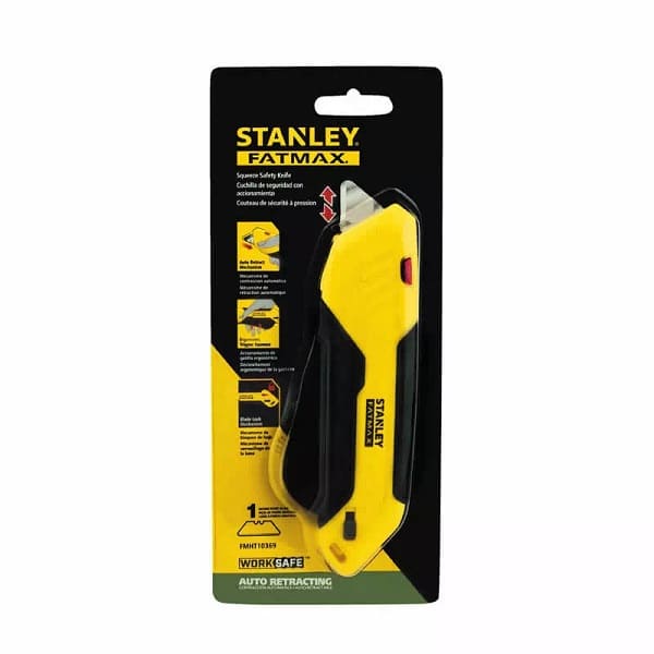 Нож безопасный FATMAX Box с выдвижным трапецевидным лезвием STANLEY FMHT10369-0